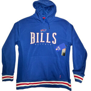 NFL Buffalo Bills Hoodie Unisex XL Football Pullover Royal Blue Big Logo New